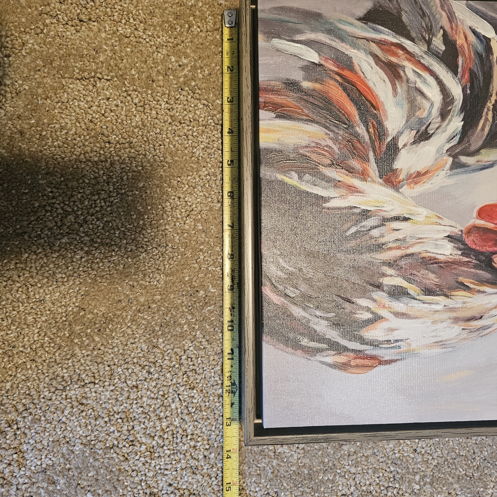 Colorful Rooster Canvas Art - Picture 2 of 4